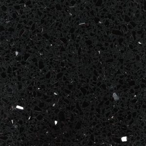 Starlight Black - mörk kvartskomposit bänkskivor i köket från Technistone