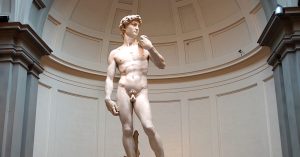 David av Michelangelo, marmor